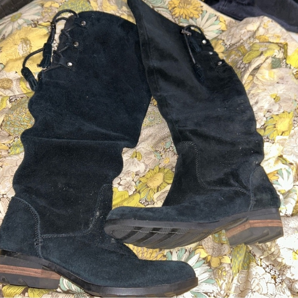 Brand New- Sorel Slimpack Riding Suede Tall Boots - Size 7